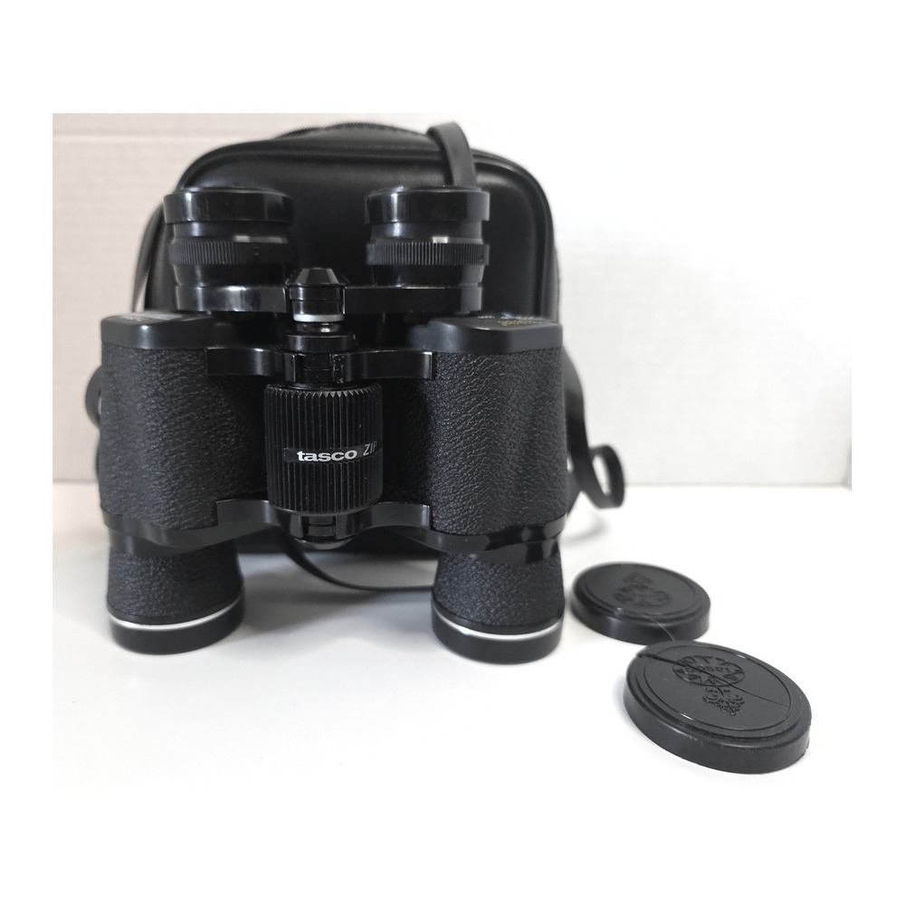 VTG Tasco Zip 2000 Binoculars 7x35mm Fully Coated Optics with‎ Case and Caps